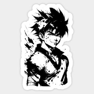 Fan Art Of Goku 04 Sticker